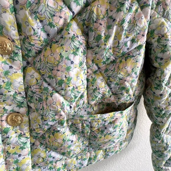 J. Crew New Limited-edition Crop quilted Louisa lady jacket in Liberty® fabric - Picture 9 of 12